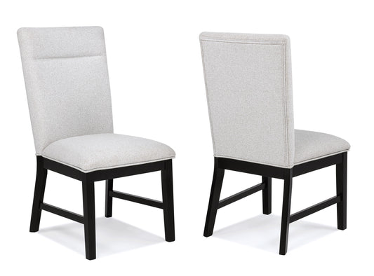 Sebastian - Side Chair (Set of 2) - Black / Gray