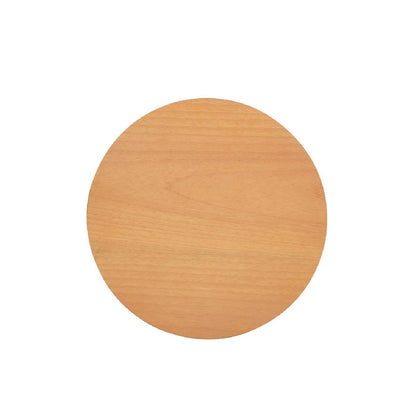 Cabana - Round Cane Storage Side Table - Natural Brown Oak