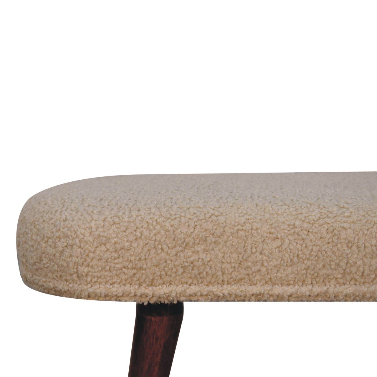 Boucle Nordic Bench - Honey Caramel