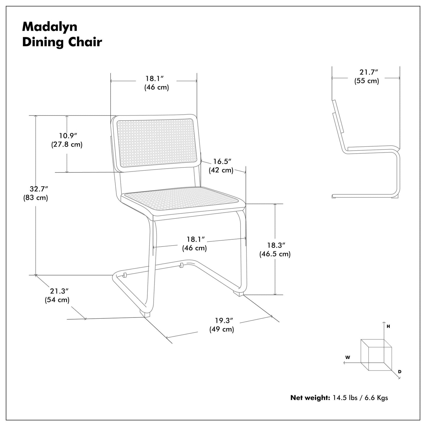 Madalyn - Dining Chair (Set of 2) - Brown