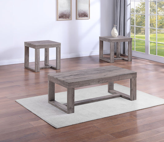 Knott - Table Set (Coffee & 2 End Tables) - Light Brown