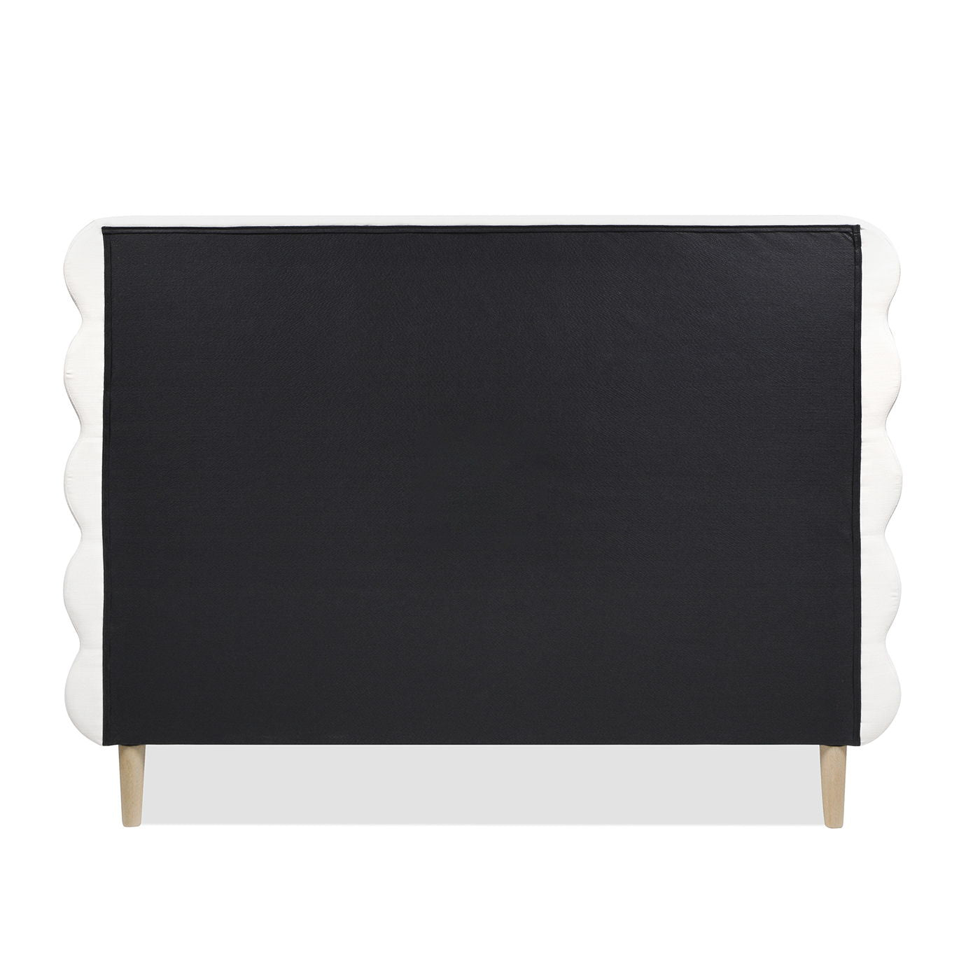 Stockholm - Modern Wavy Headboard Platform Bed