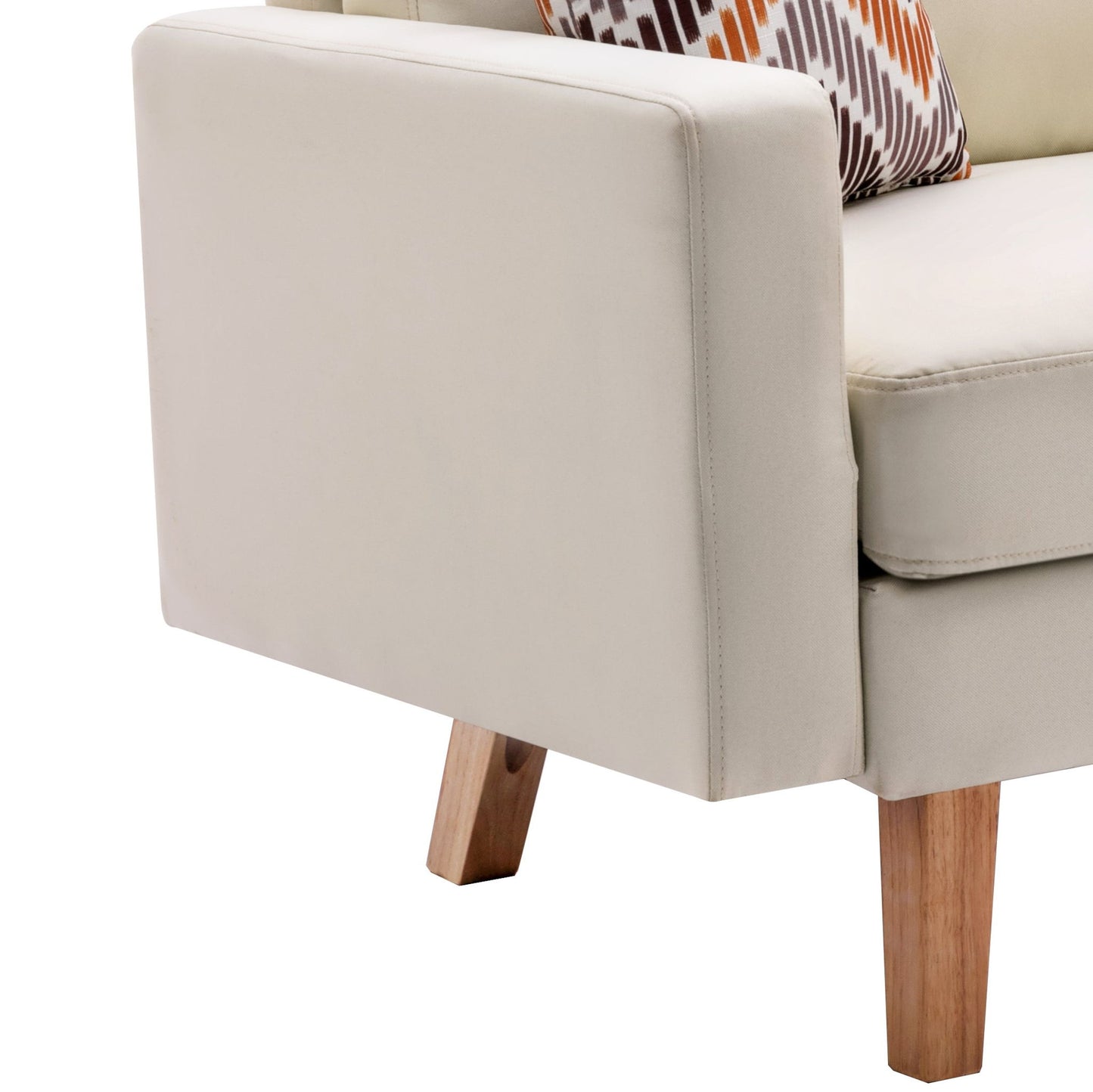 Bahamas - Minimalistic Sofa With 2 Throw Pillows