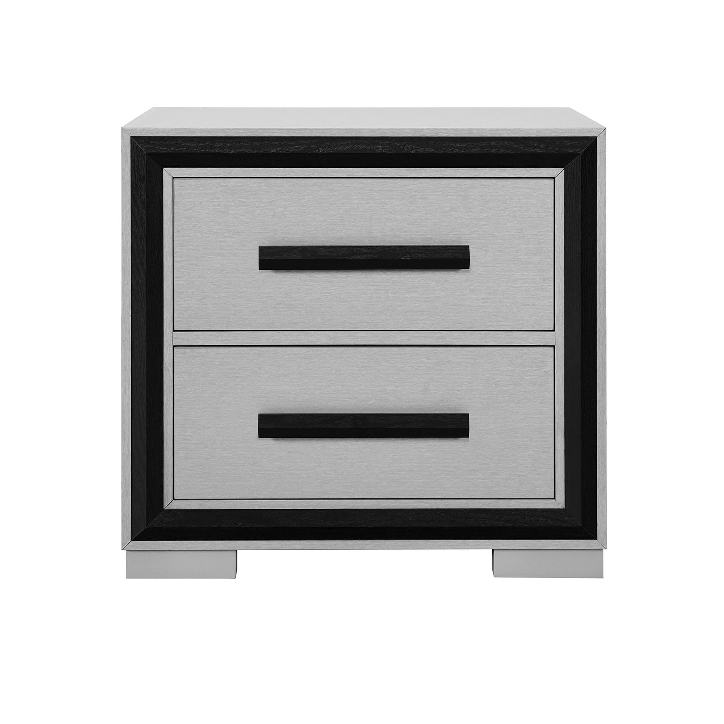 Adelaide - Nightstand With Cooler And Speaker - Grey / Black