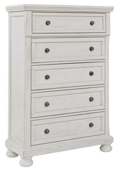 Robbinsdale - Five Drawer Chest - Antique White