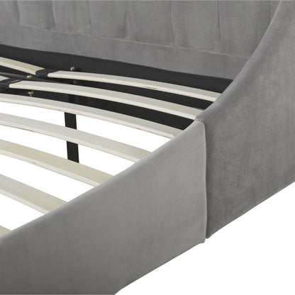 Aspen - Vertical Tufted Modern Headboard Platform Bed Set