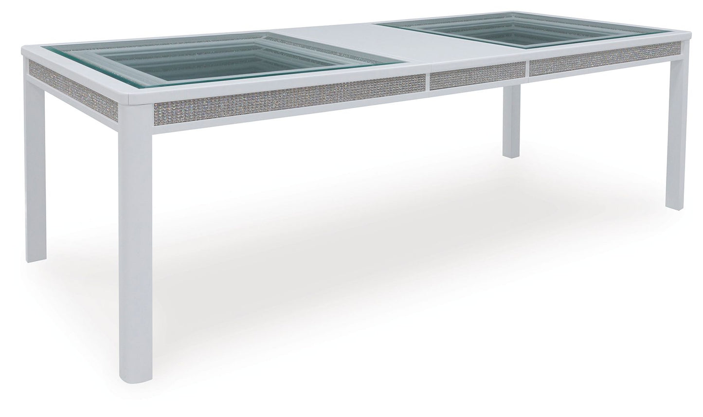 Chalanna - Rectangular Dining Room Extension Table - White