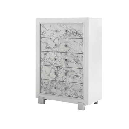 Skye - Marble Chest - White
