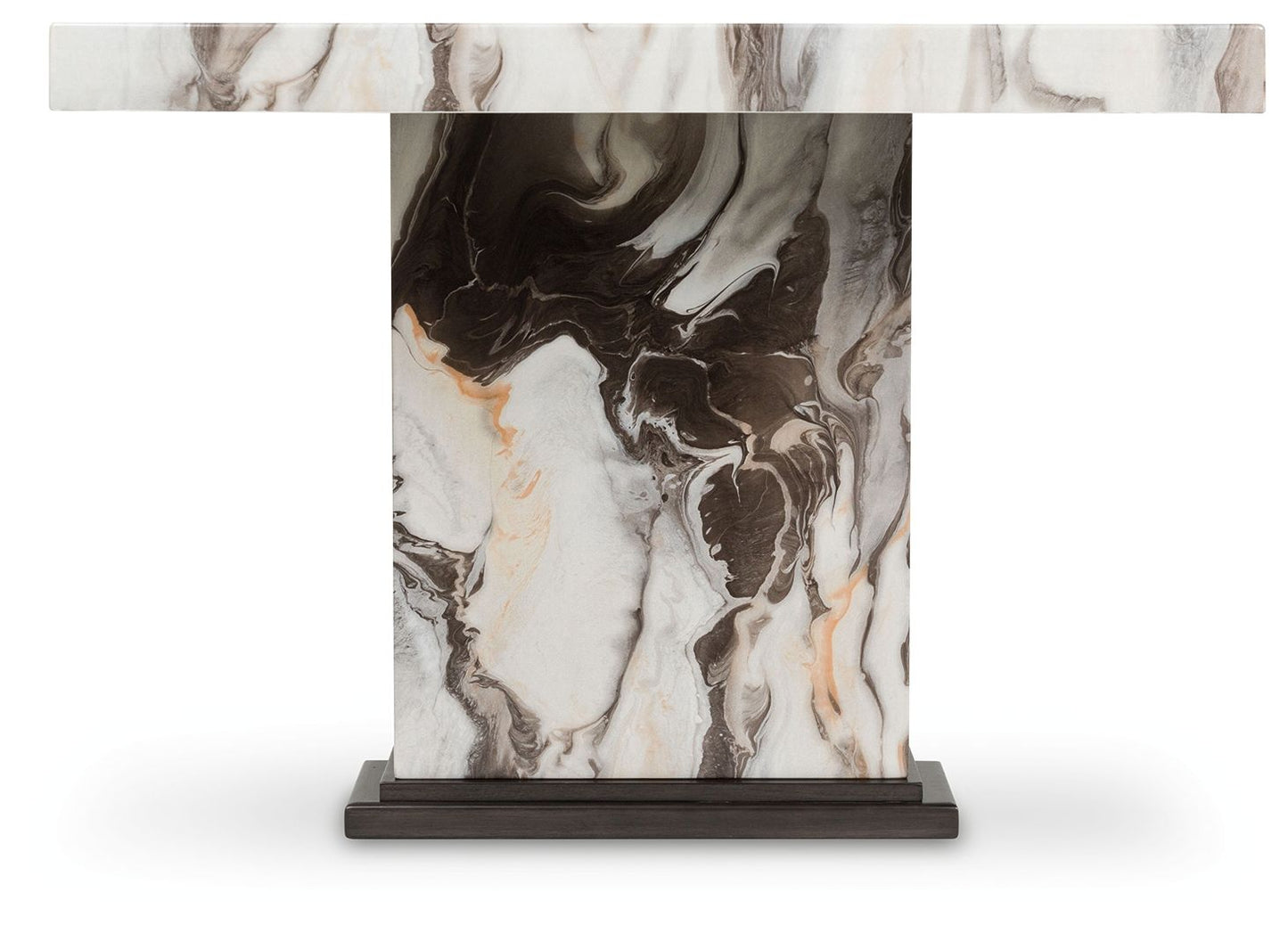 Jeshina - Dining Table - Dark Brown / Beige