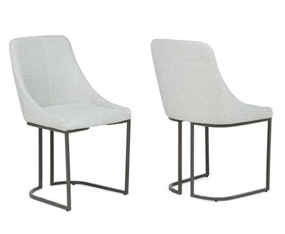Verano - Dining Chair (Set of 2) - Dove / Black