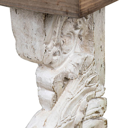 Classic Vintage And Wall Shelf - Brown / Antique White