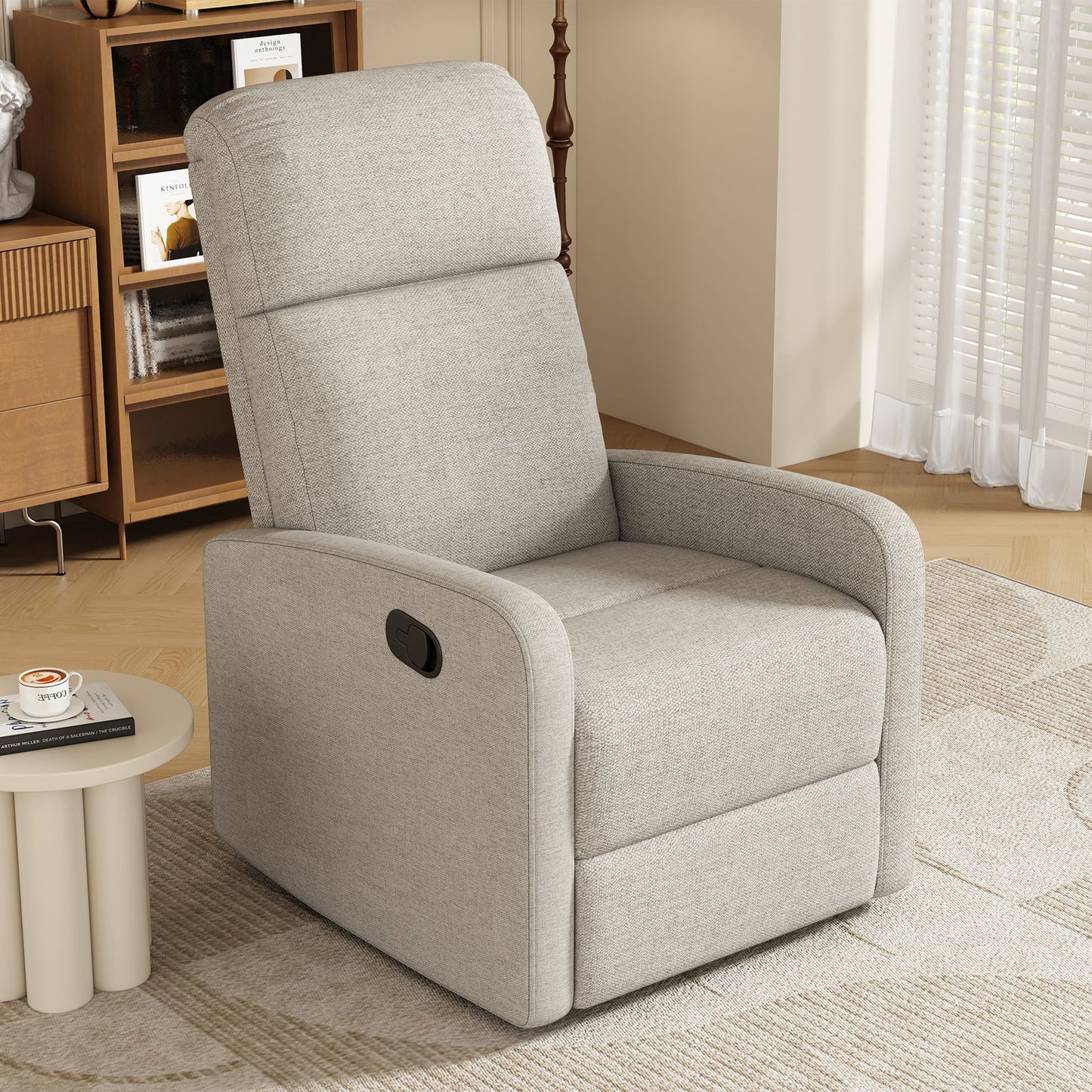 Modern Recliner Manual, Home Theater Chair With Adjustable Backrest