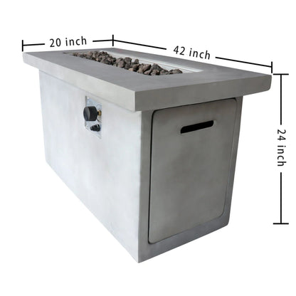 Propane / Gas Outdoor Fire Pit Table Durable Construction