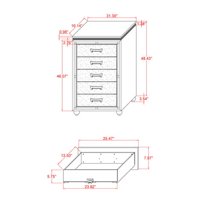 Maloise - Chest - White